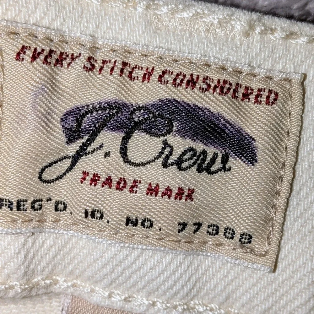J.Crew 770‎ Straight Fit Pants Mens 29x30 Cream Off White Jeans NWT $118